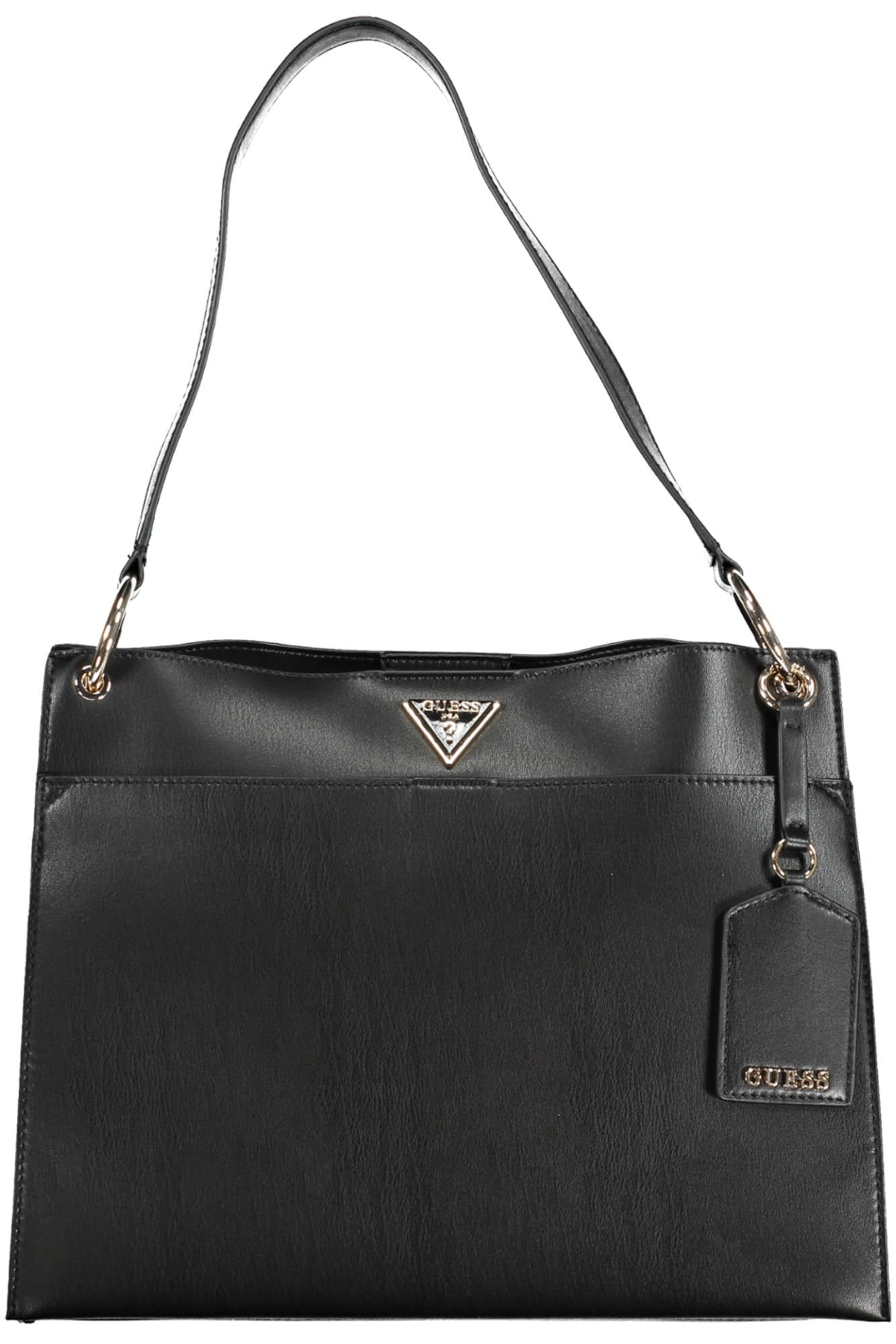 Guess Jeans Black Polyurethane Handbag - Fizigo