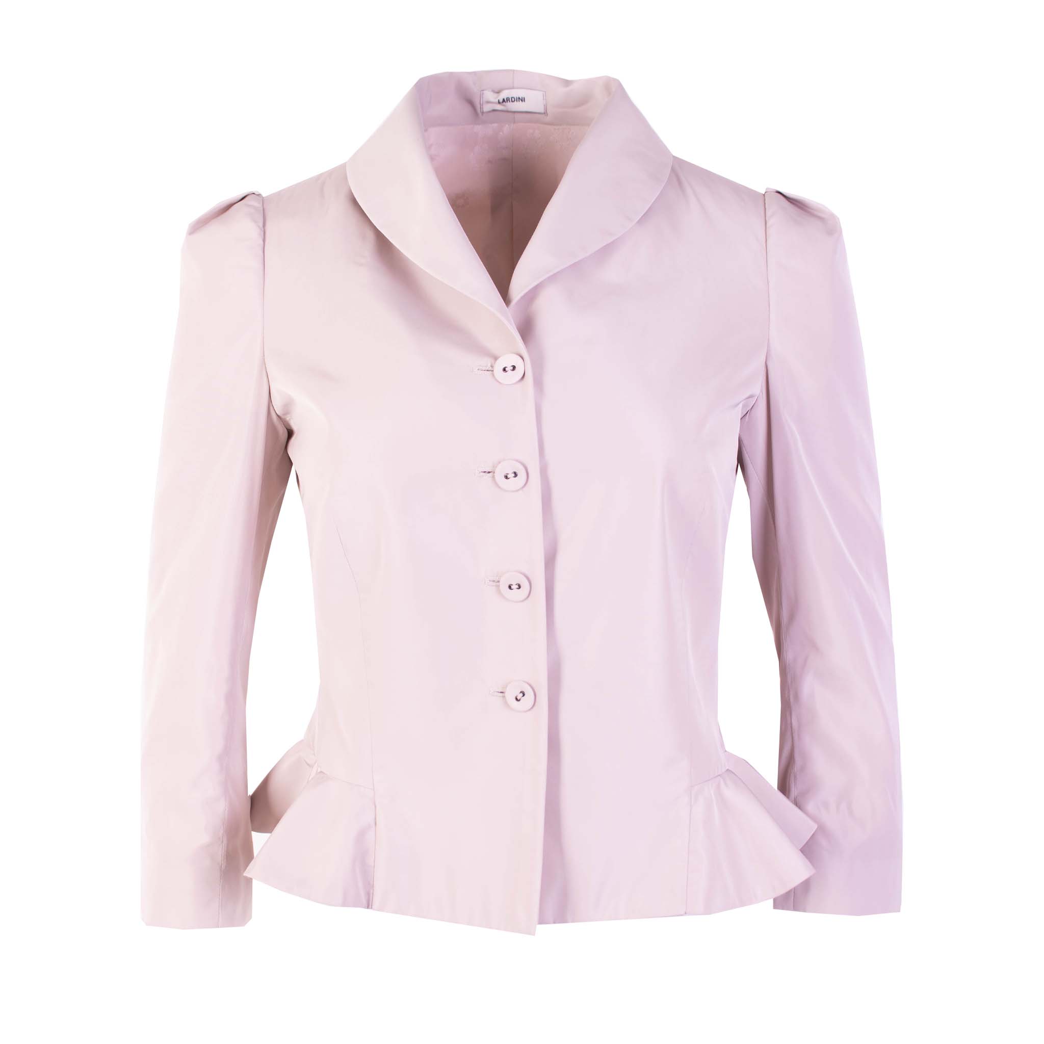 Lardini Light Pink Ruffle Jacket - Fizigo