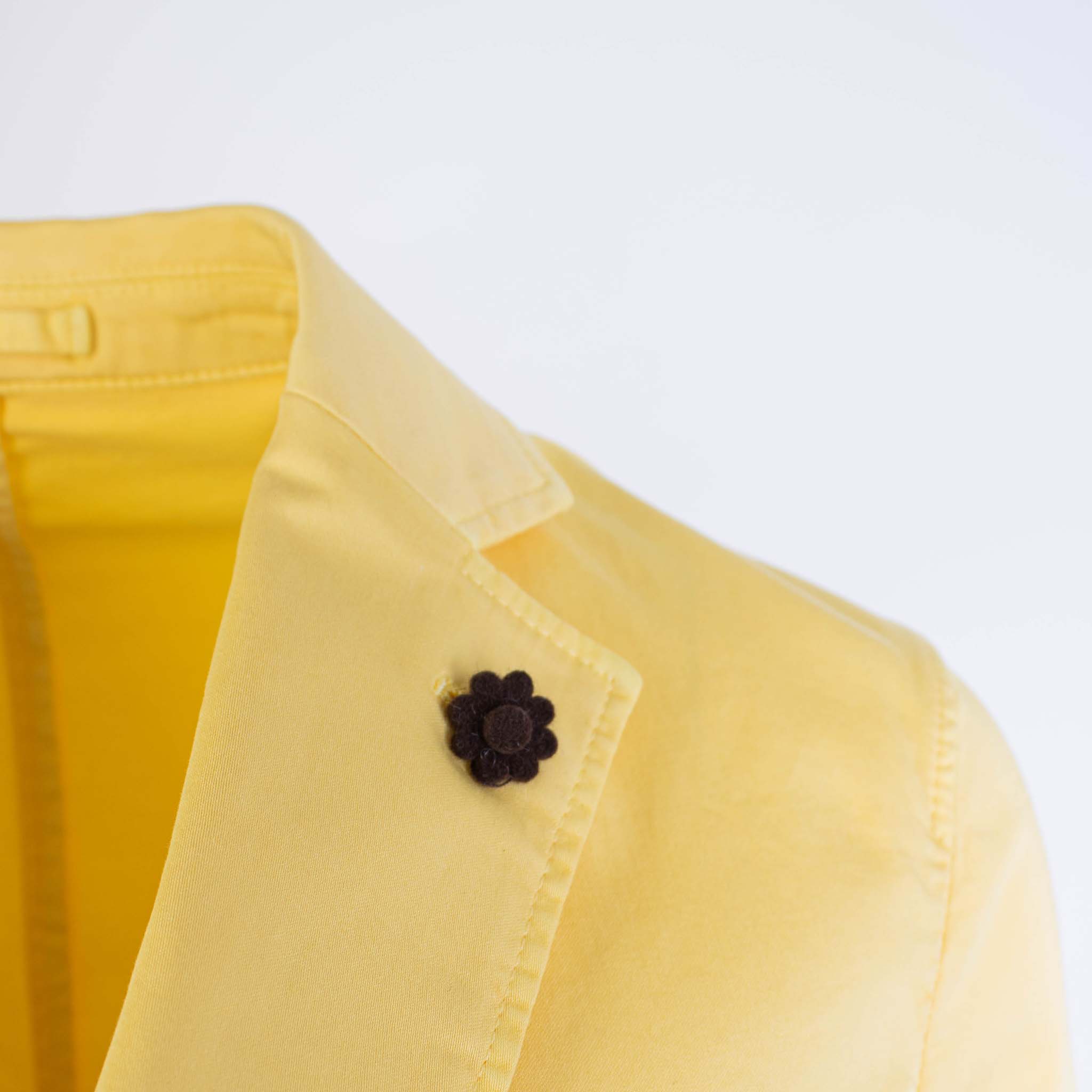 Lardini Yellow Cotton Jacket - Fizigo