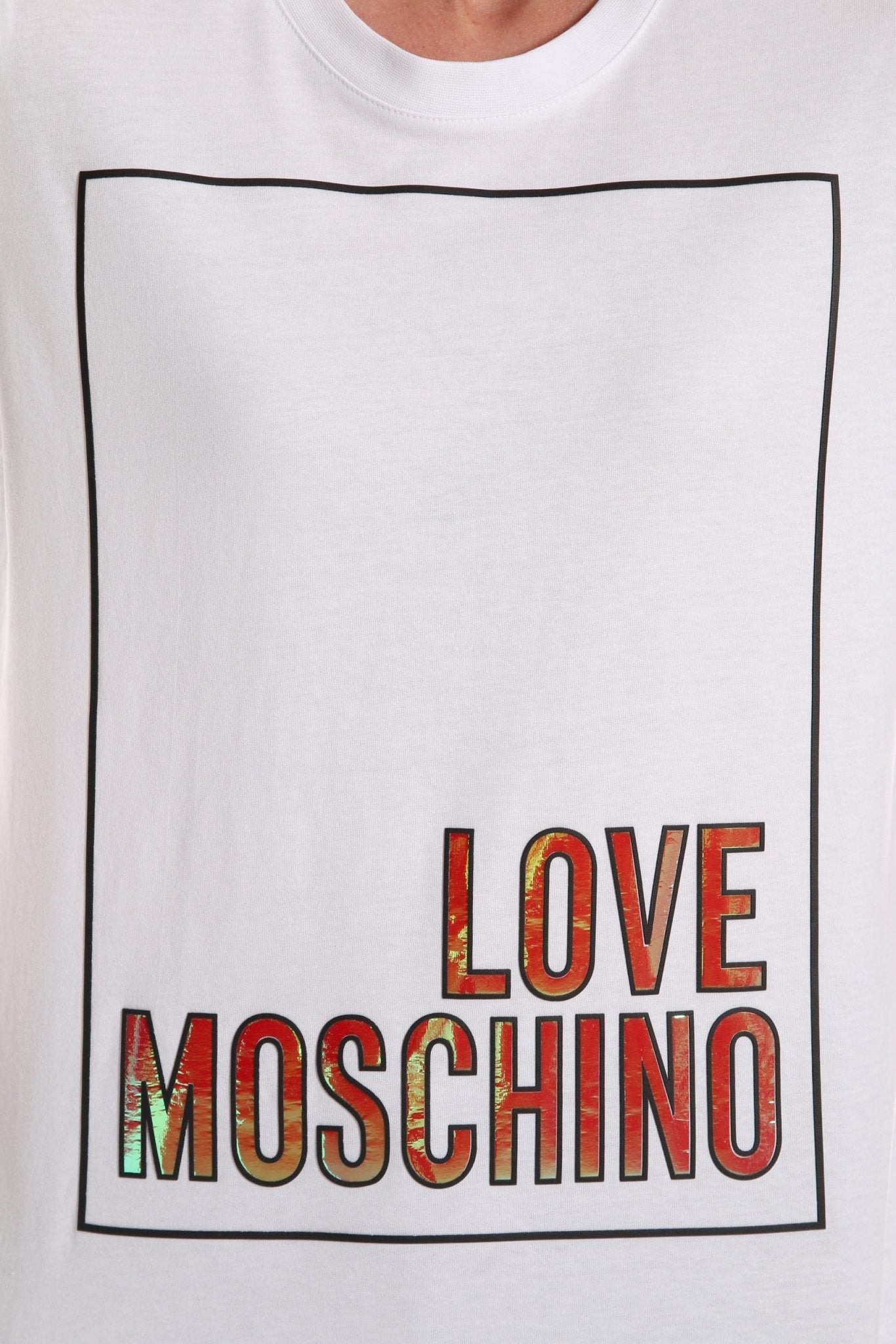 Love Moschino White Cotton Tops & T-Shirt - Fizigo