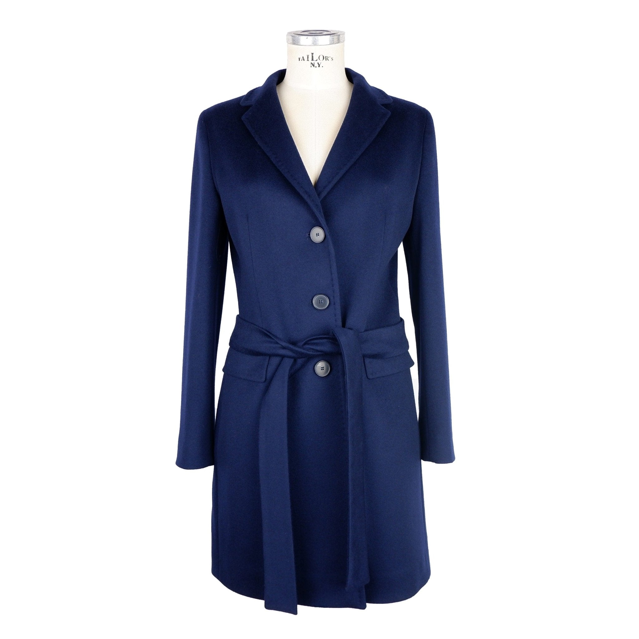 Made in Italy Blue Wool Jackets & Coat - Fizigo