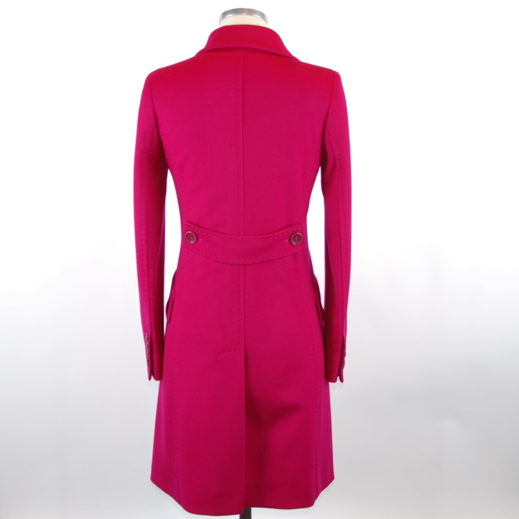 Made in Italy Fuchsia Wool Jackets & Coat - Fizigo