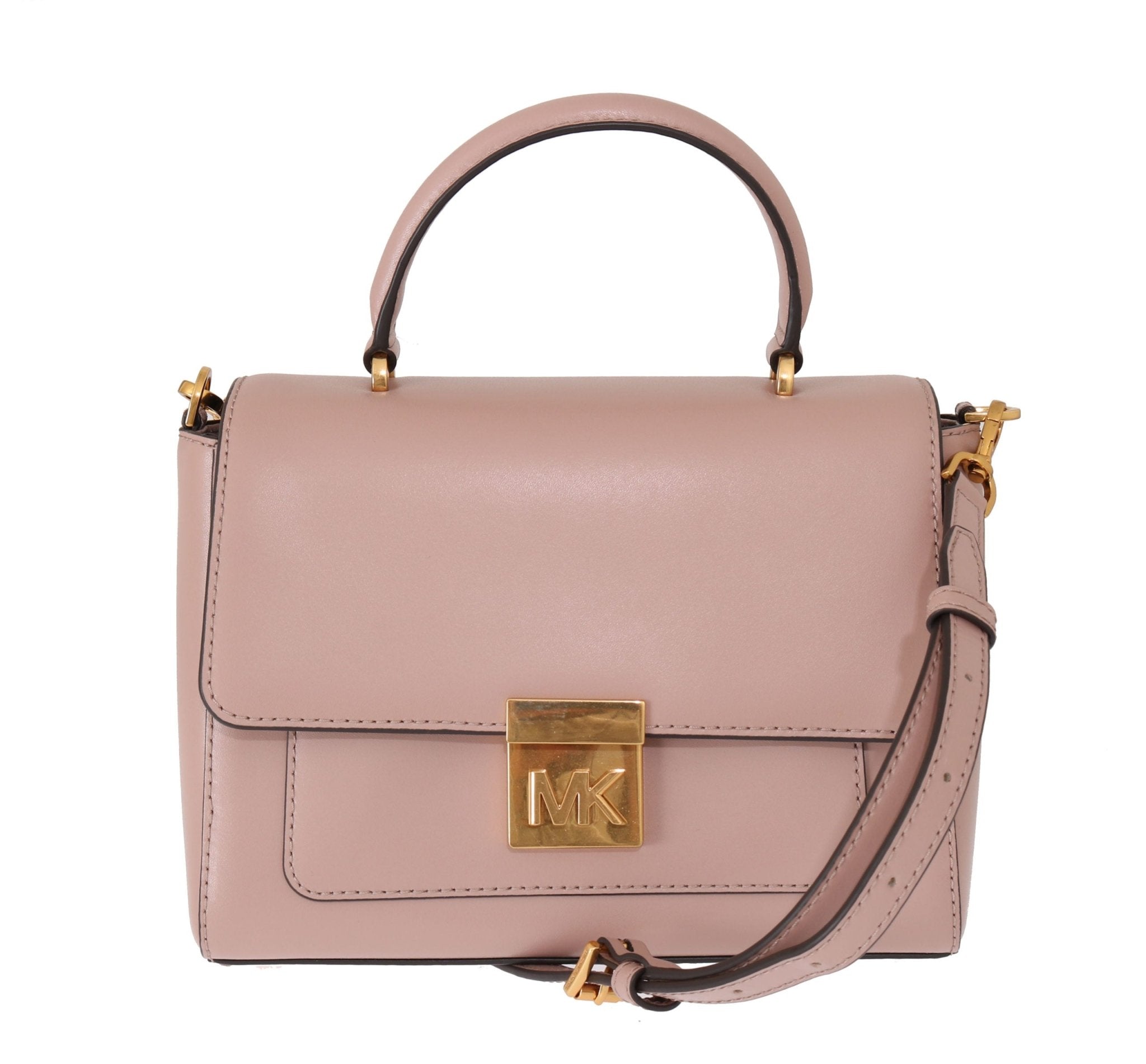 Michael Kors Pink MINDY Leather Shoulder Bag - Fizigo