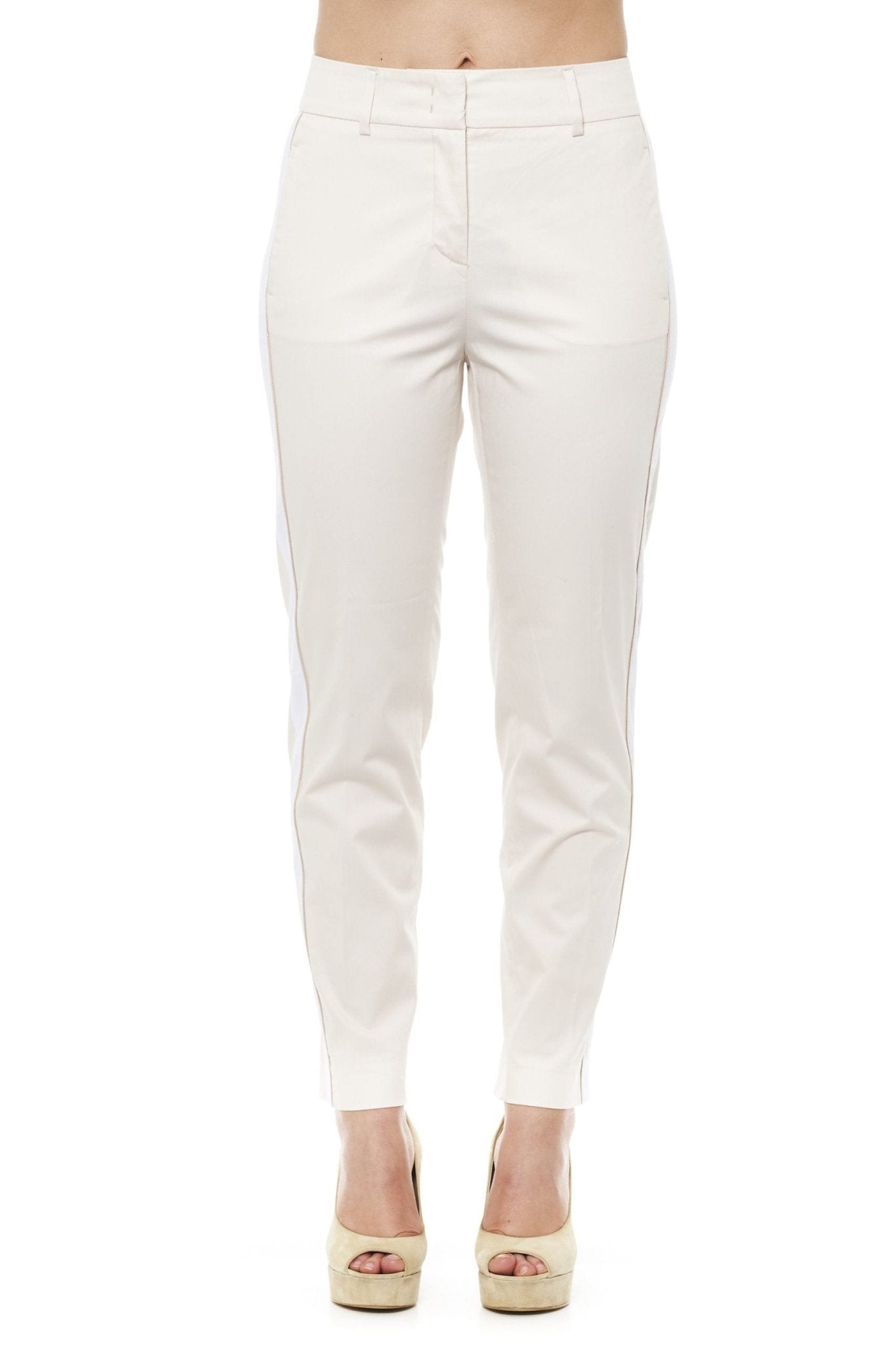 Peserico Beige Cotton Jeans & Pant - Fizigo