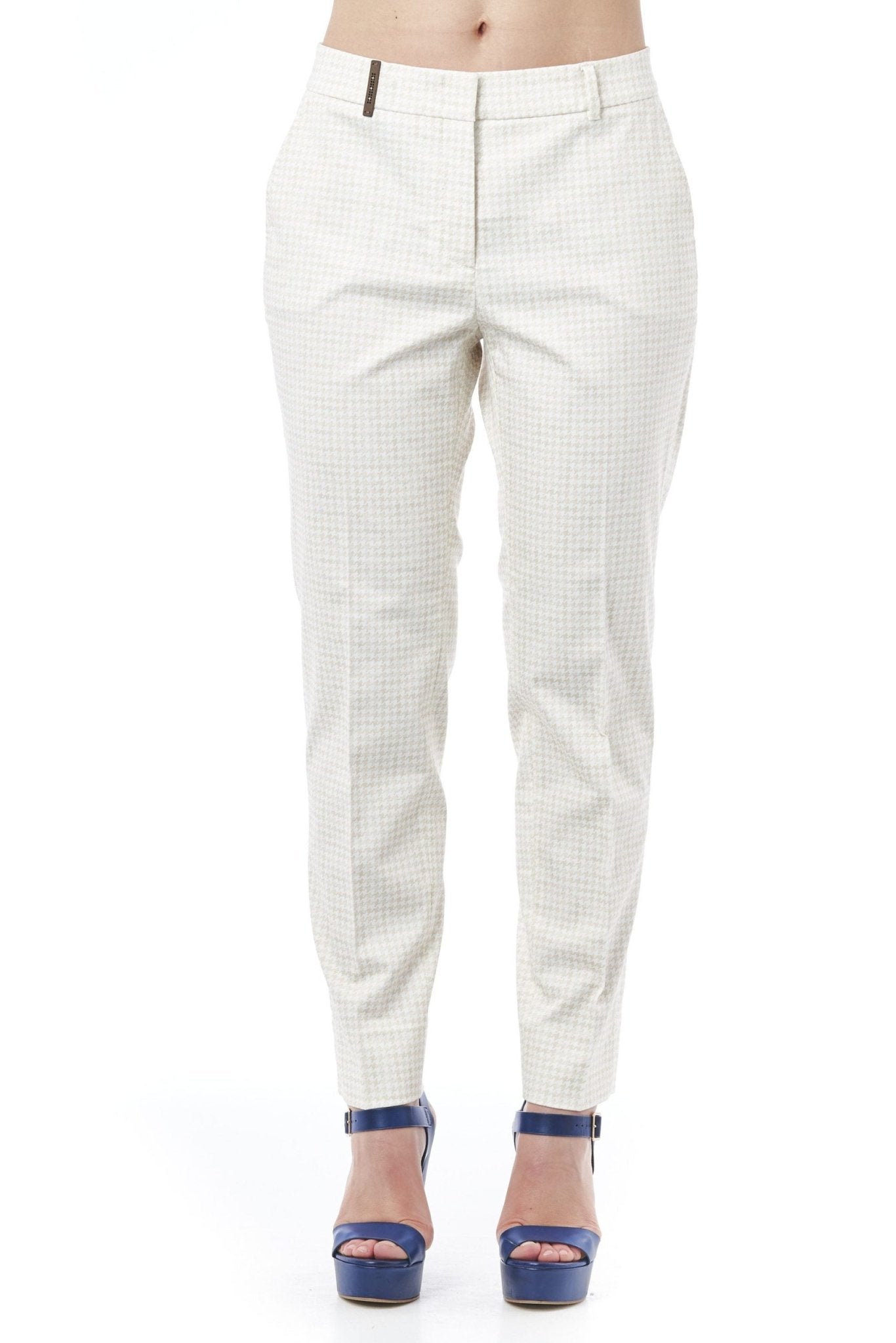 Peserico Beige Cotton Jeans & Pant - Fizigo