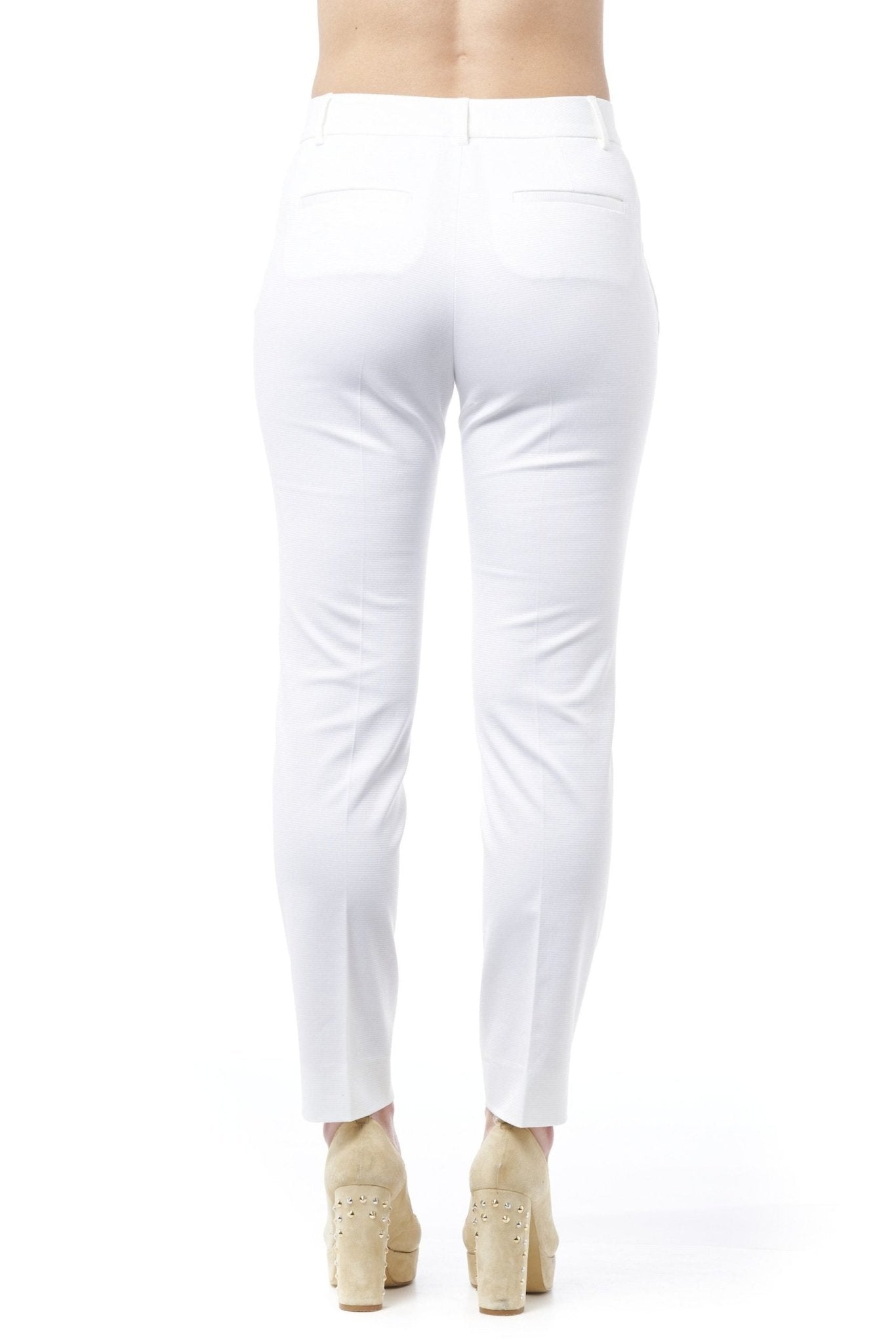 Peserico White Cotton Jeans & Pant - Fizigo