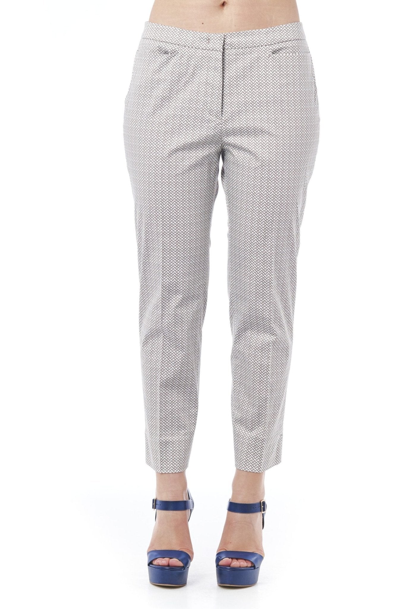 Peserico White Cotton Jeans & Pant - Fizigo
