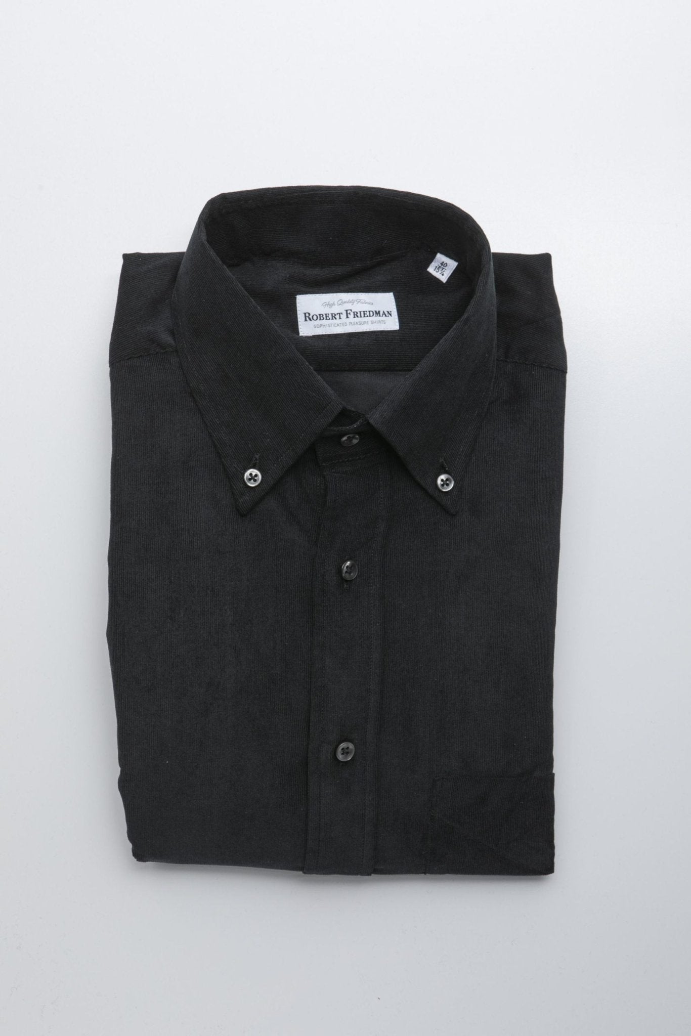 Robert Friedman Black Cotton Shirt - Fizigo