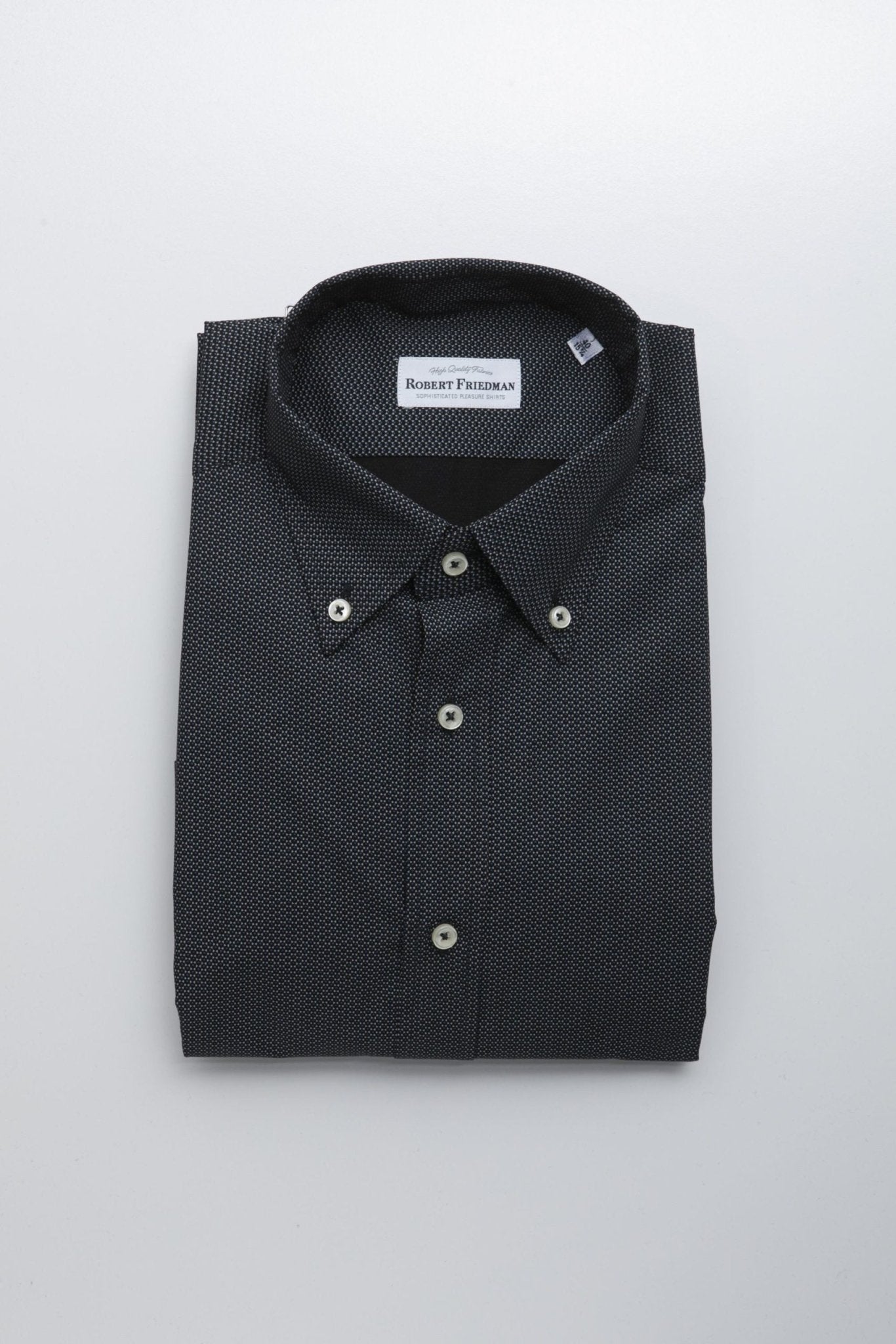 Robert Friedman Black Cotton Shirt - Fizigo