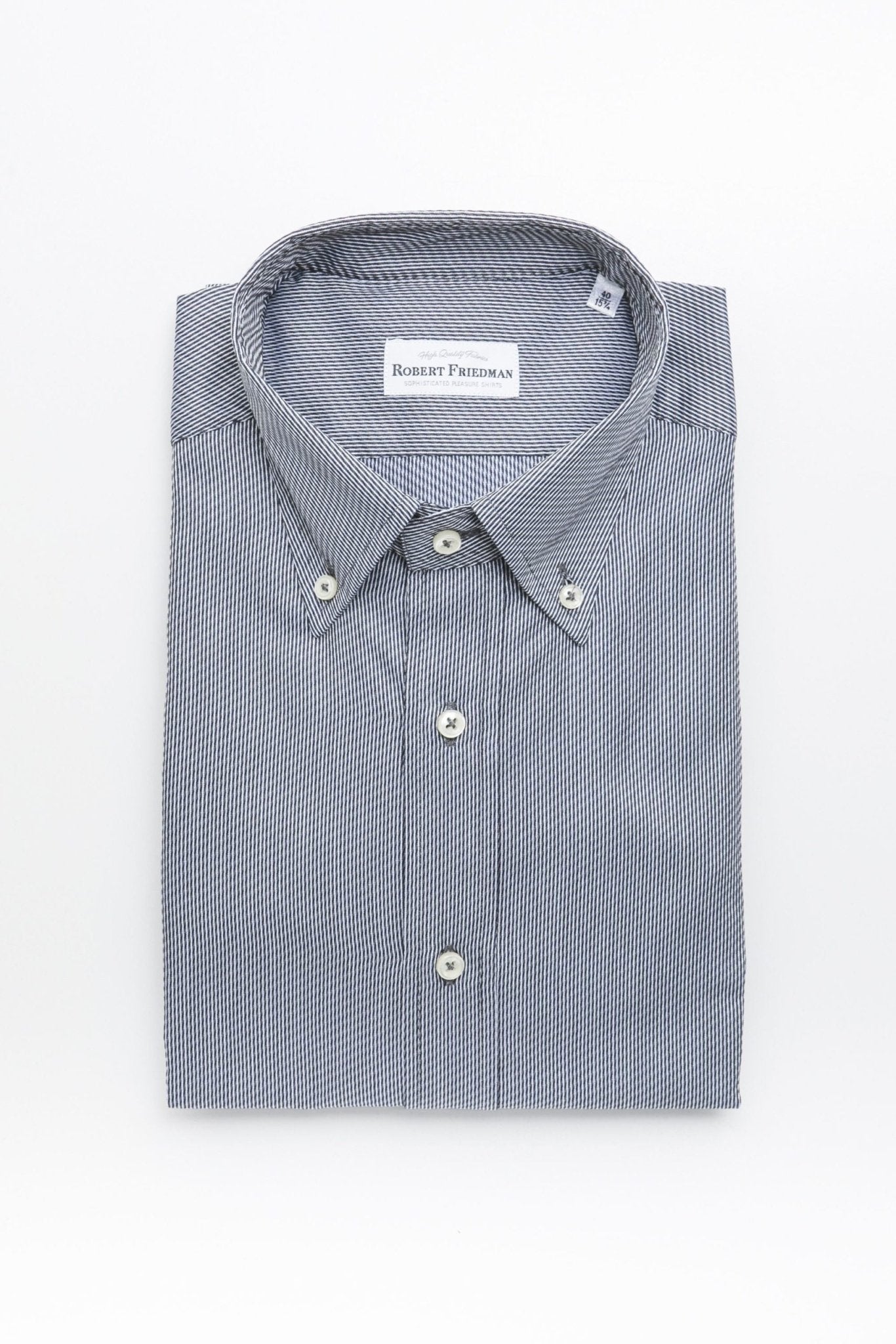 Robert Friedman Blue Cotton Shirt - Fizigo