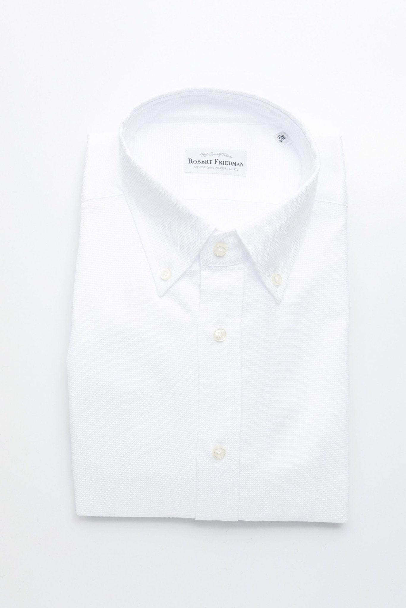 Robert Friedman White Cotton Shirt - Fizigo