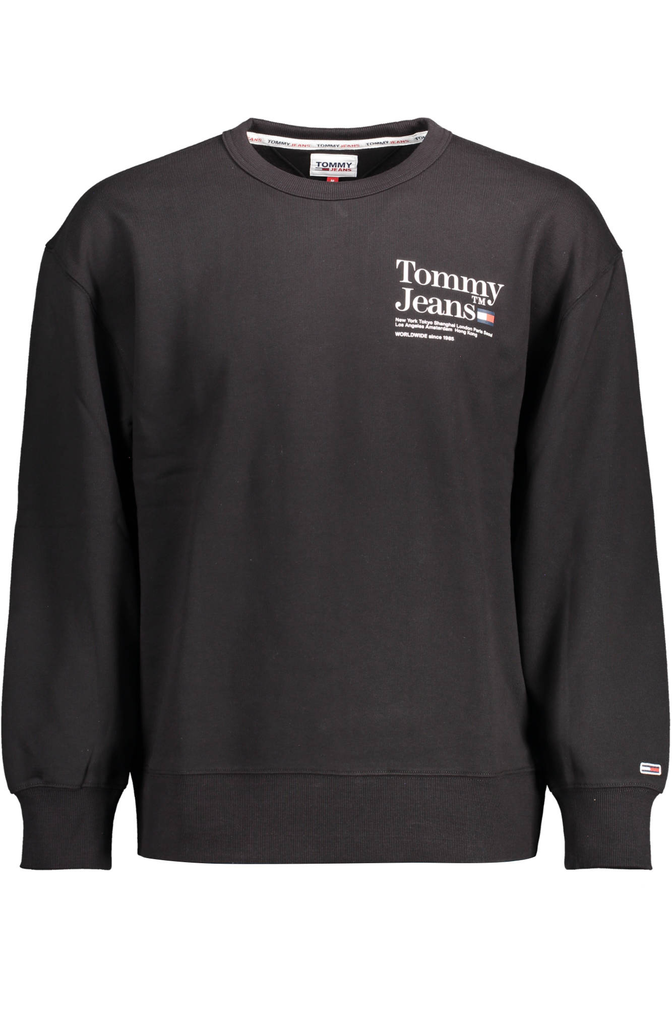 Tommy Hilfiger Black Cotton Sweater - Fizigo